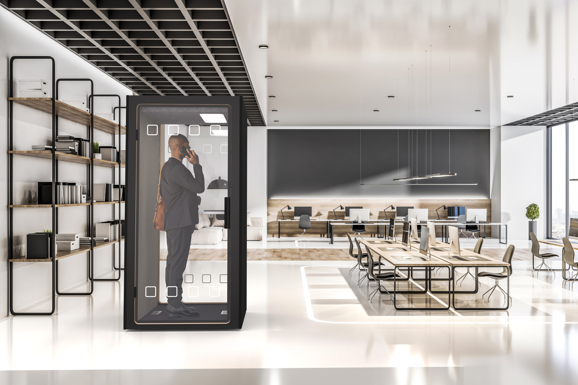 SILENCE - PHONE BOOTH - FABRIC - QUICK SHIP.2